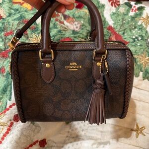 Coach mini braided rowan